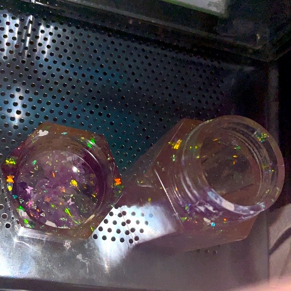 ✨🆕BN!Handmade Resin Art Purple & Holographic Glitter Jar w/Screw On Lid!✨ - Picture 7 of 15